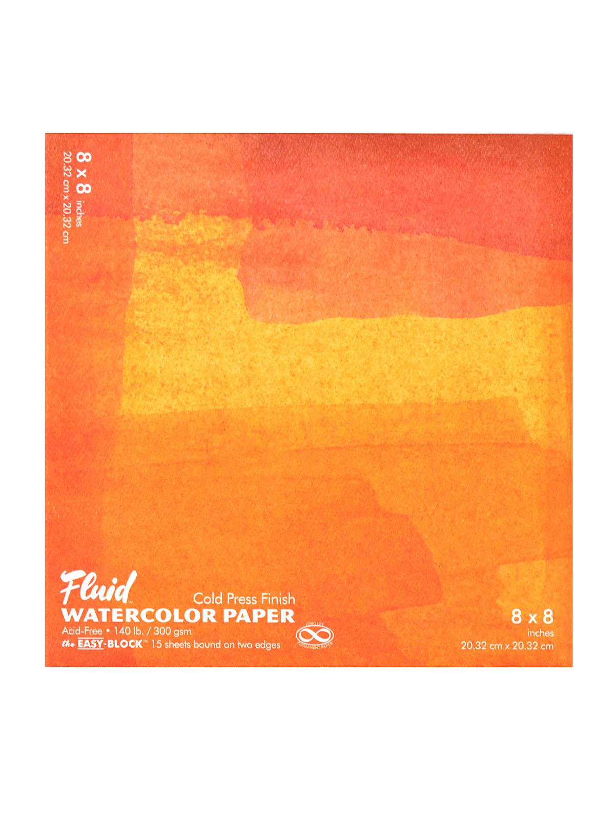 Cold Press Watercolor Paper 8 in. x 8 in. block