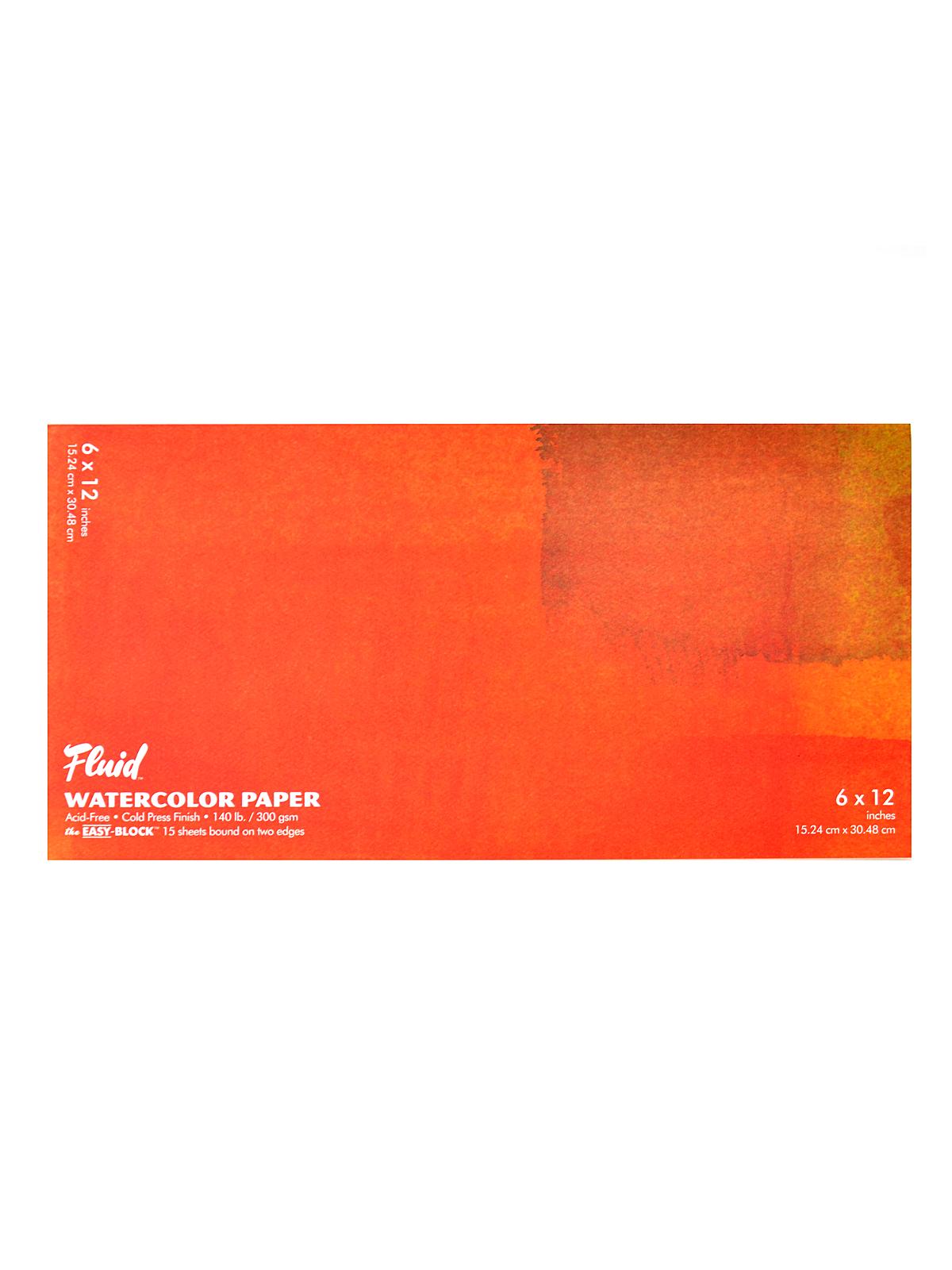 Cold Press Watercolor Paper 6 in. x 12 in. block