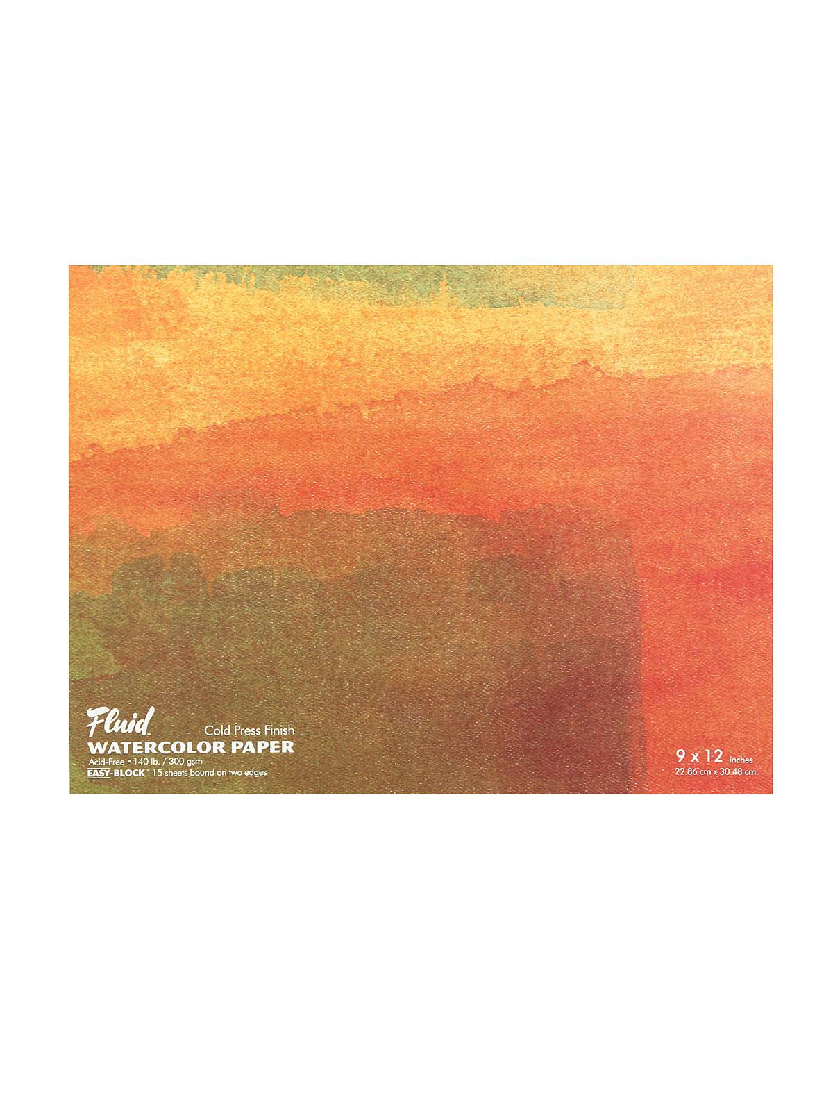 Cold Press Watercolor Paper 9 in. x 12 in. block