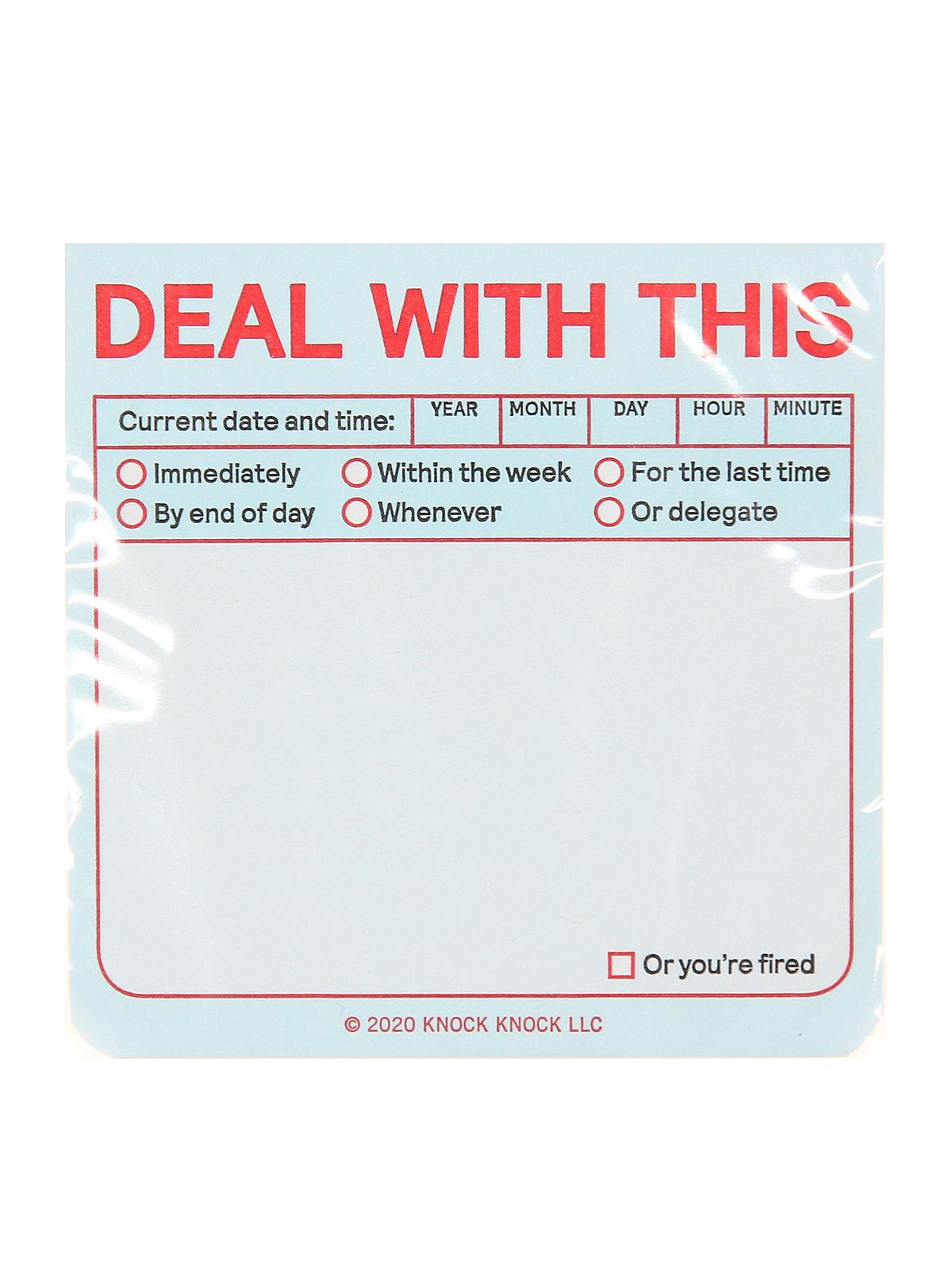 Sticky Note Pads Deal With This 3 In. X 3 In. 100 Sheet