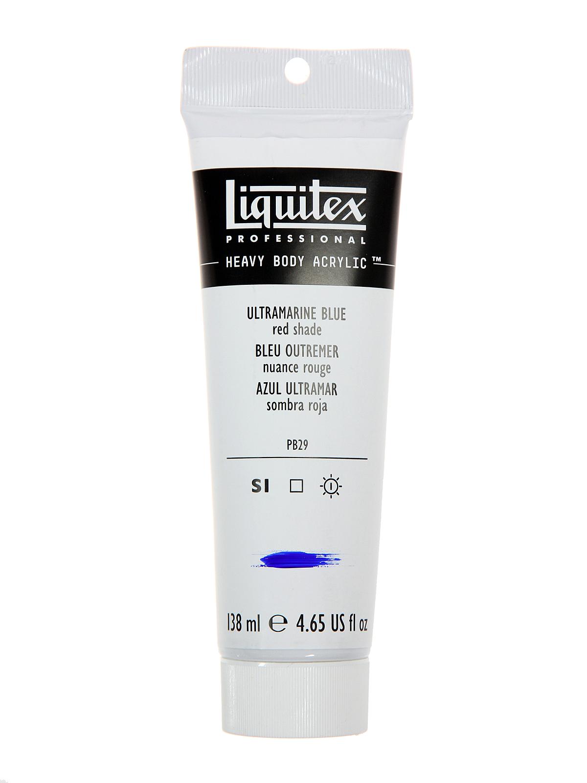 Heavy Body Professional Artist Acrylic Colors ultramarine blue (red shade) 4.65 oz.