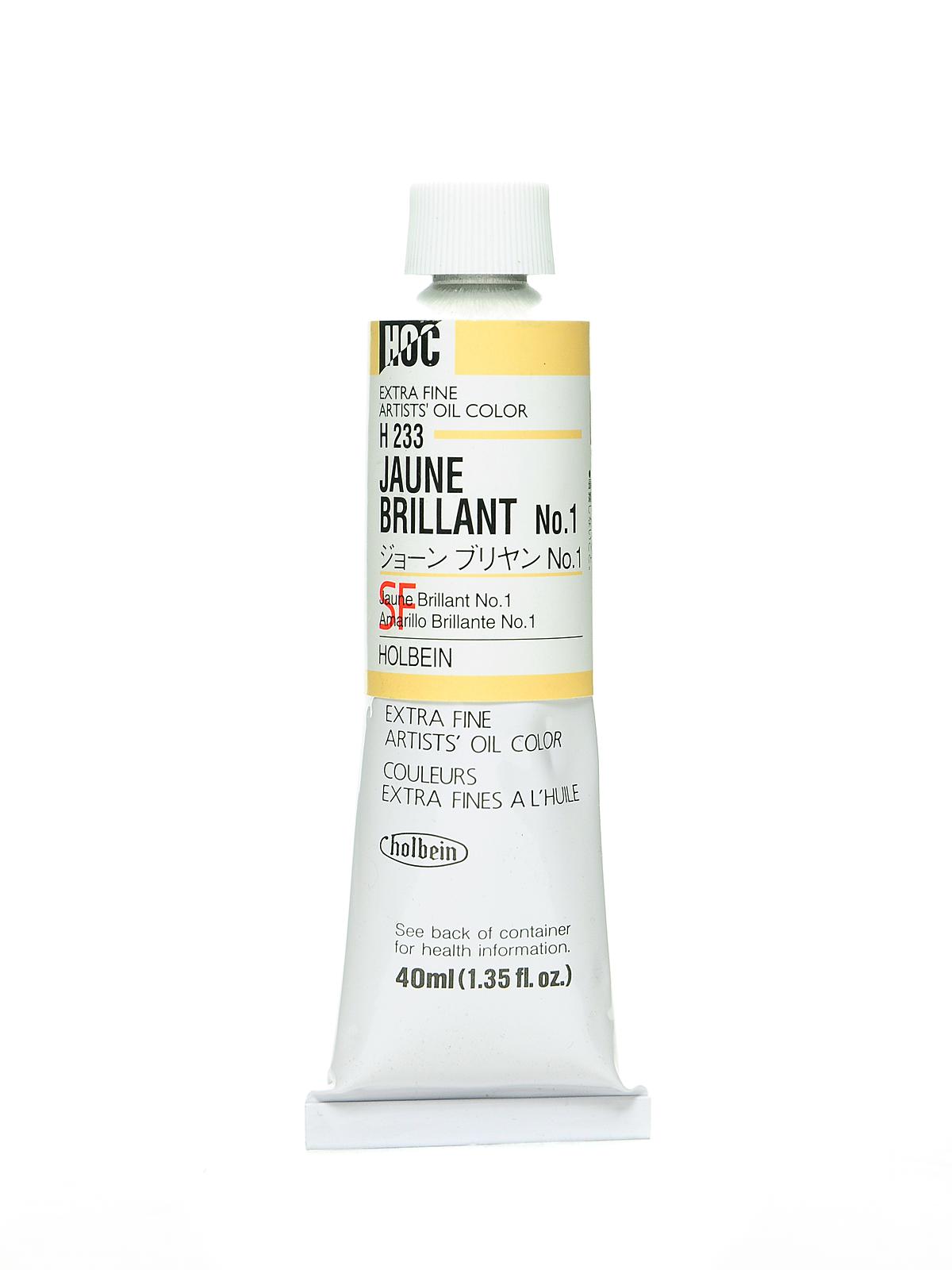 Artist Oil Colors Jaune Brilliant #1 40 Ml