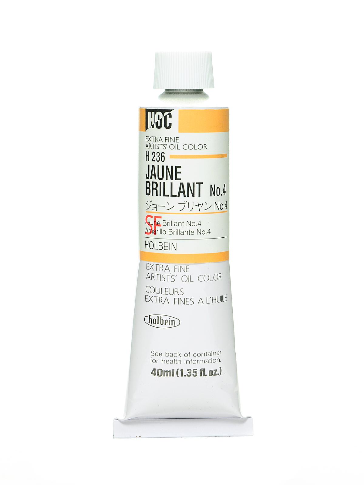 Artist Oil Colors jaune brillant #4 40 ml
