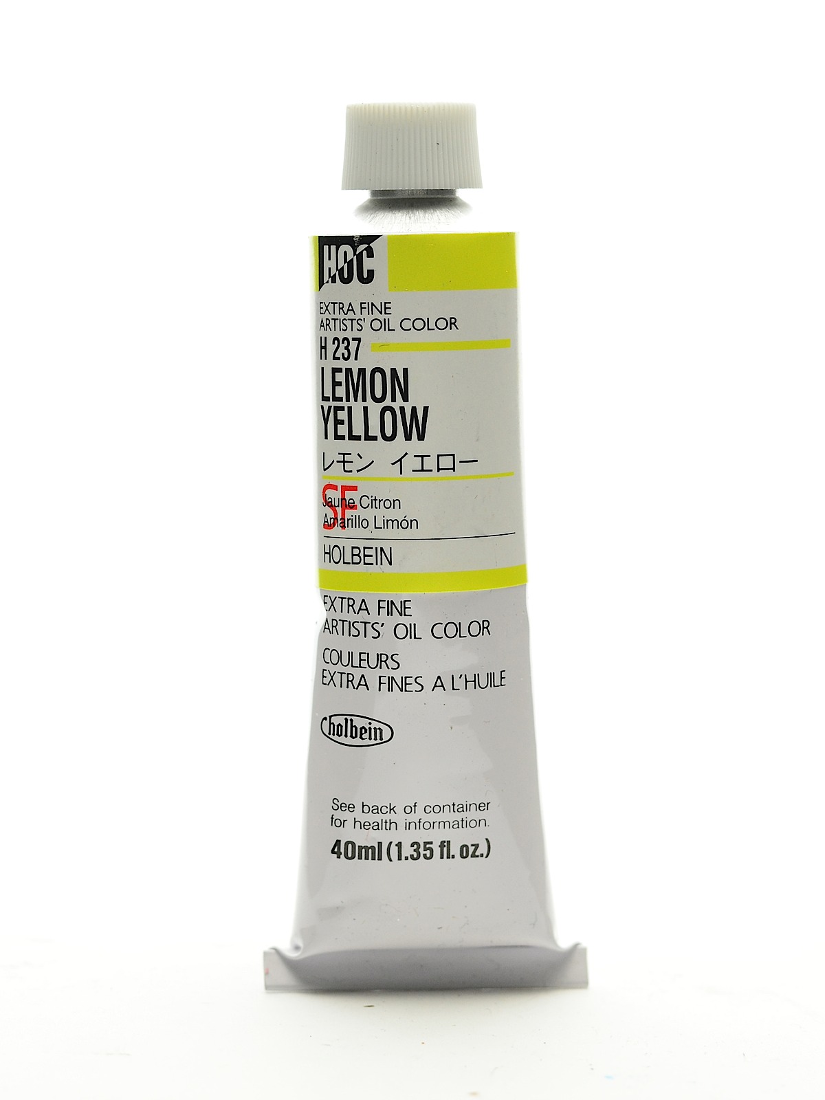 Artist Oil Colors Lemon Yellow 40 Ml