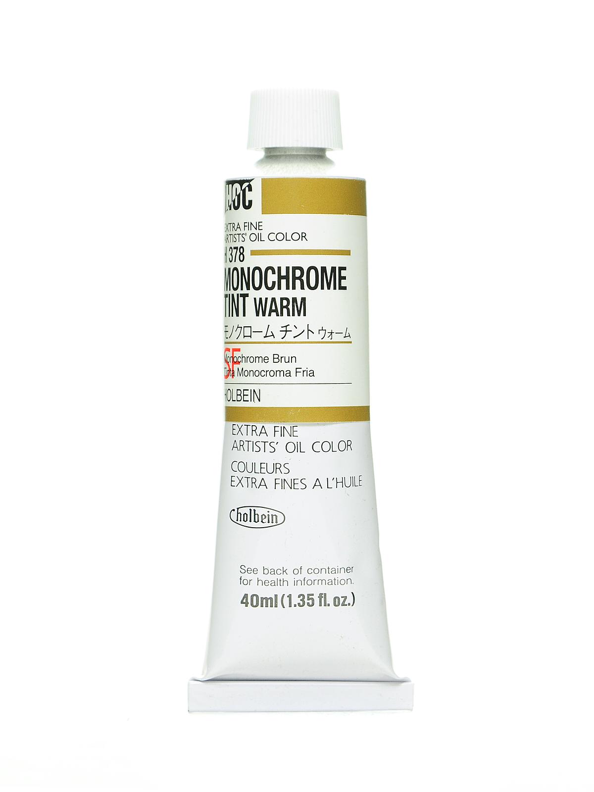 Artist Oil Colors monochrome warm 40 ml