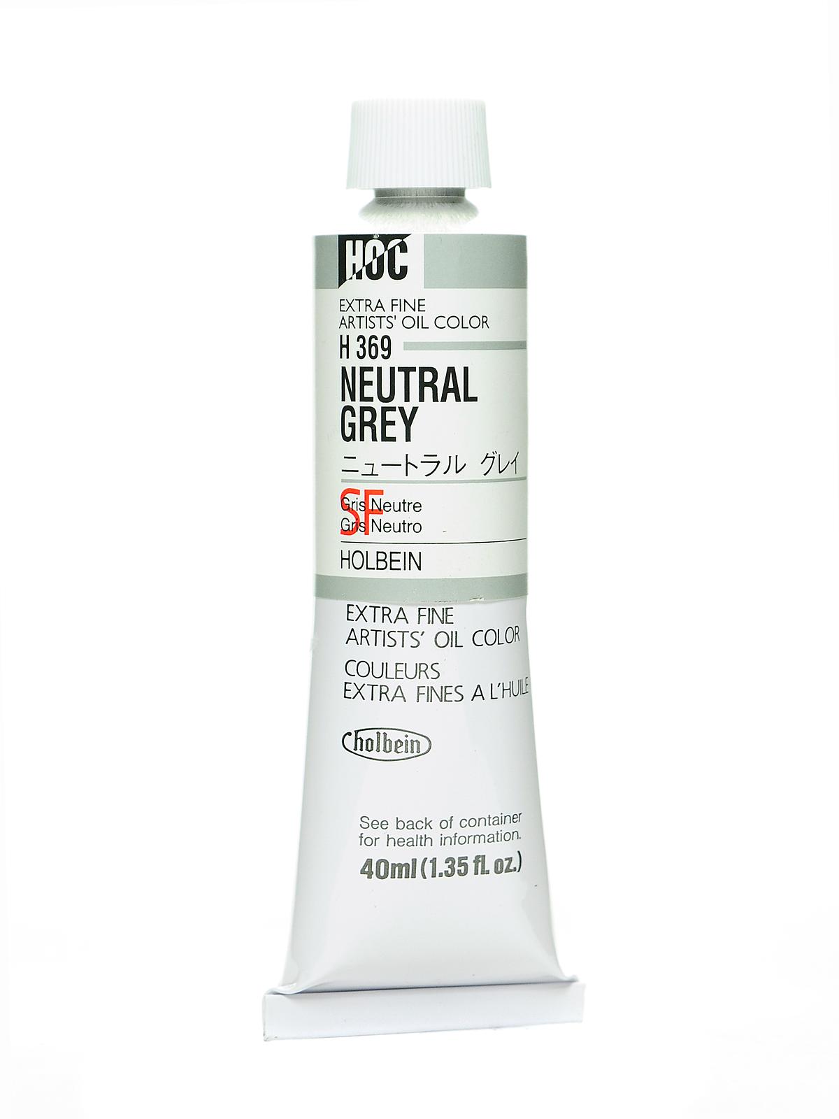 Artist Oil Colors neutral grey 40 ml