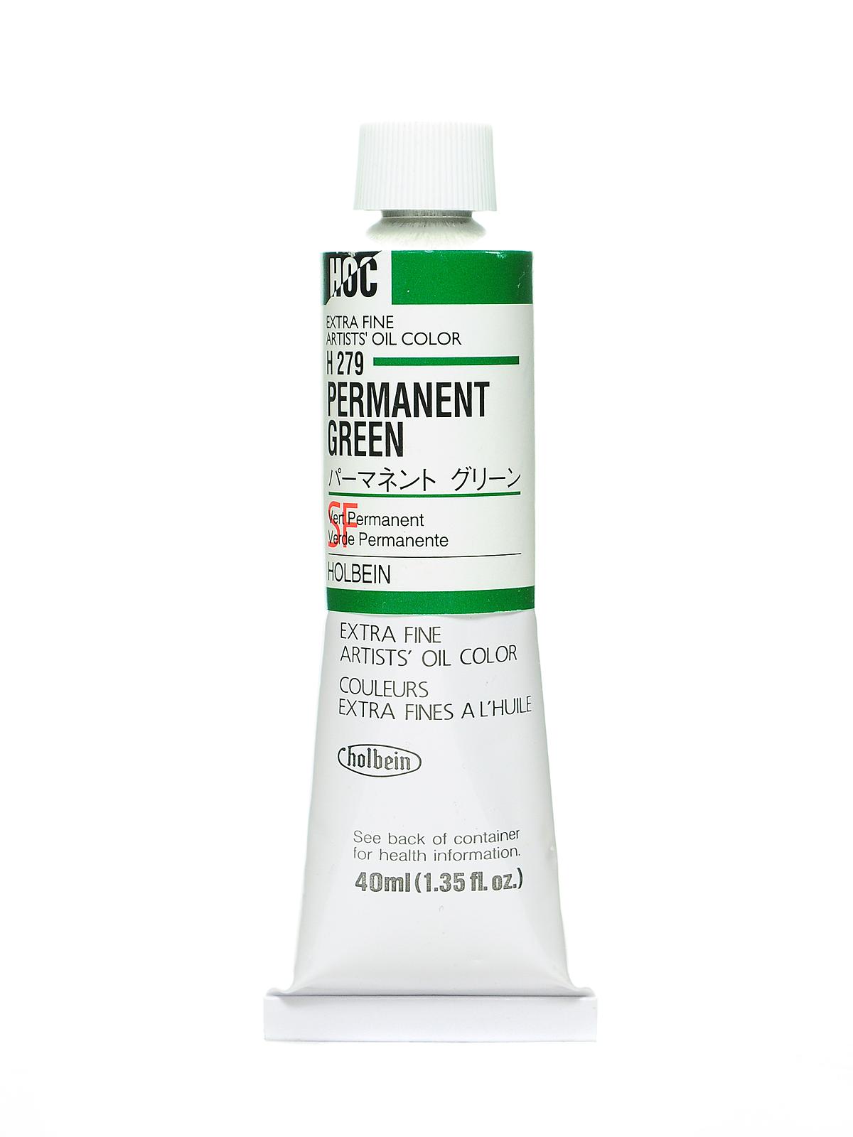 Artist Oil Colors permanent green 40 ml