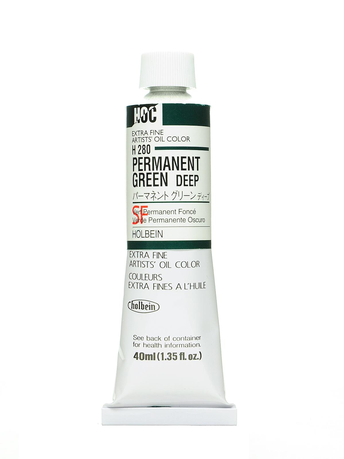 Artist Oil Colors permanent green deep 40 ml