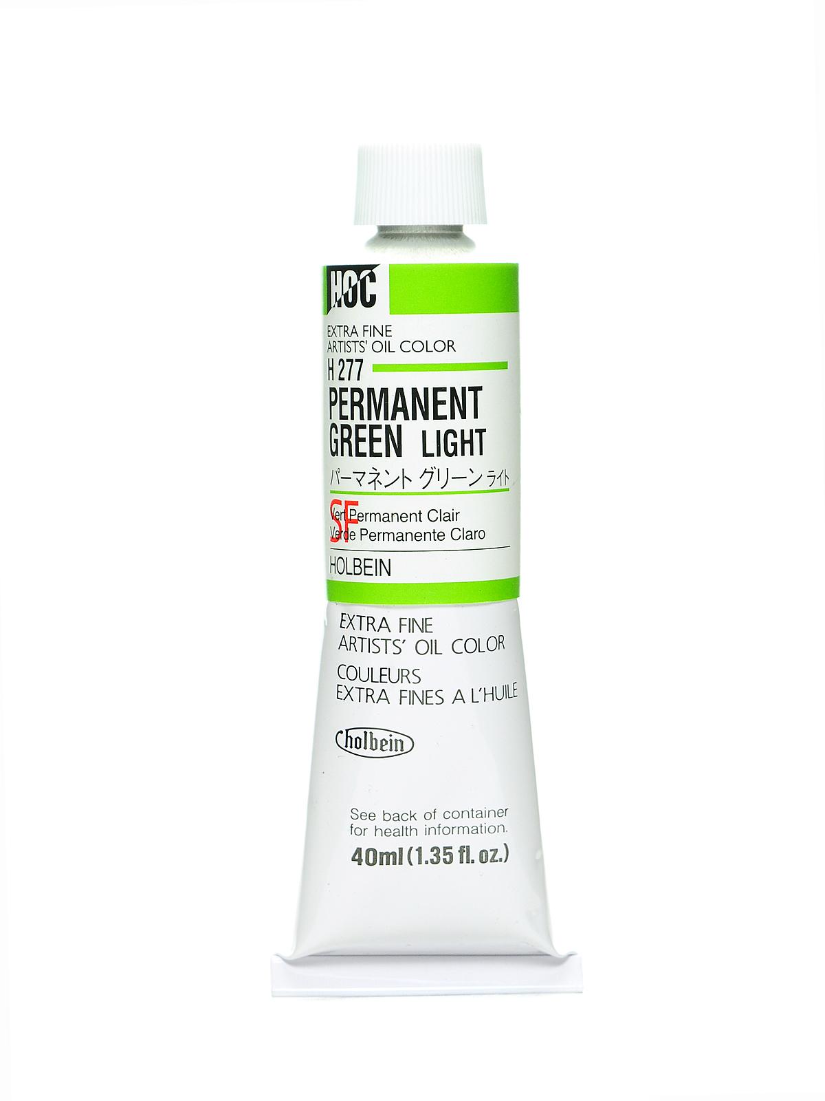 Artist Oil Colors permanent green light 40 ml