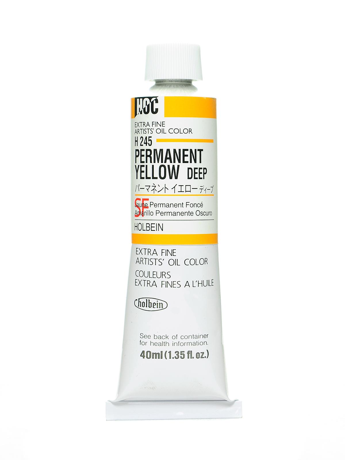 Artist Oil Colors permanent yellow deep 40 ml