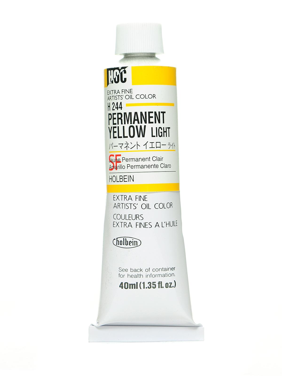 Artist Oil Colors permanent yellow light 40 ml