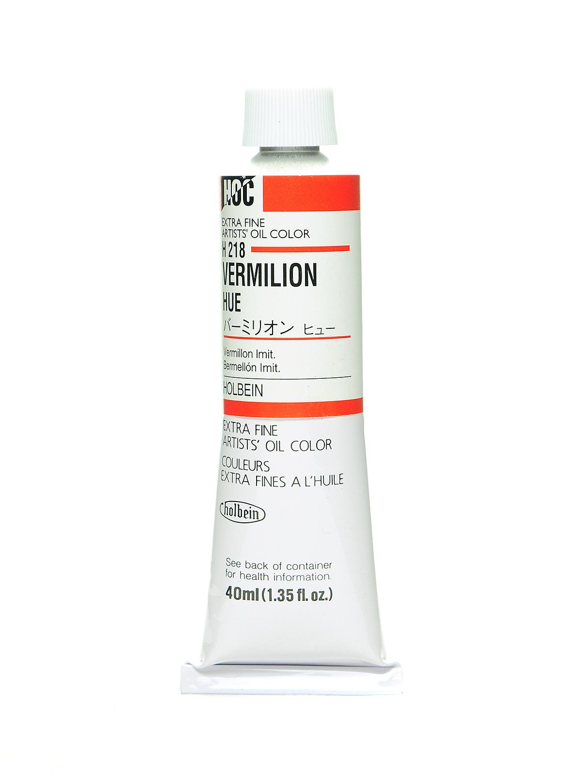 Artist Oil Colors Vermilion Hue 40 Ml