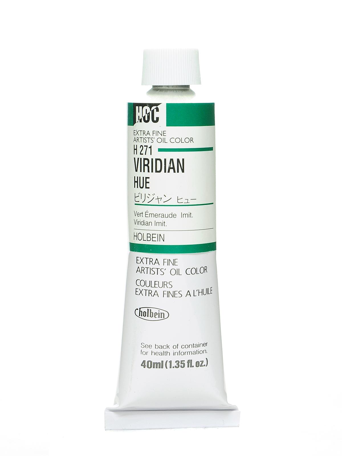 Artist Oil Colors Viridian Hue 40 Ml