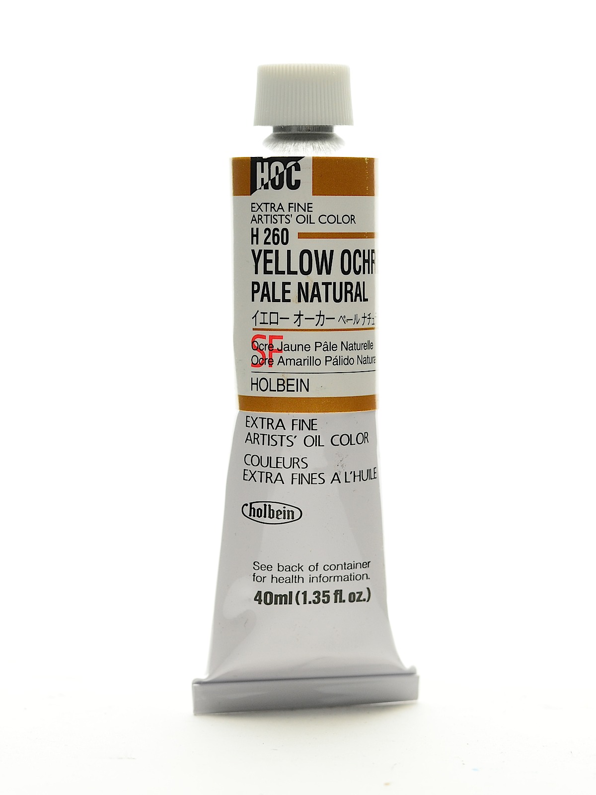 Artist Oil Colors Yellow Ochre Pale Natural 40 Ml