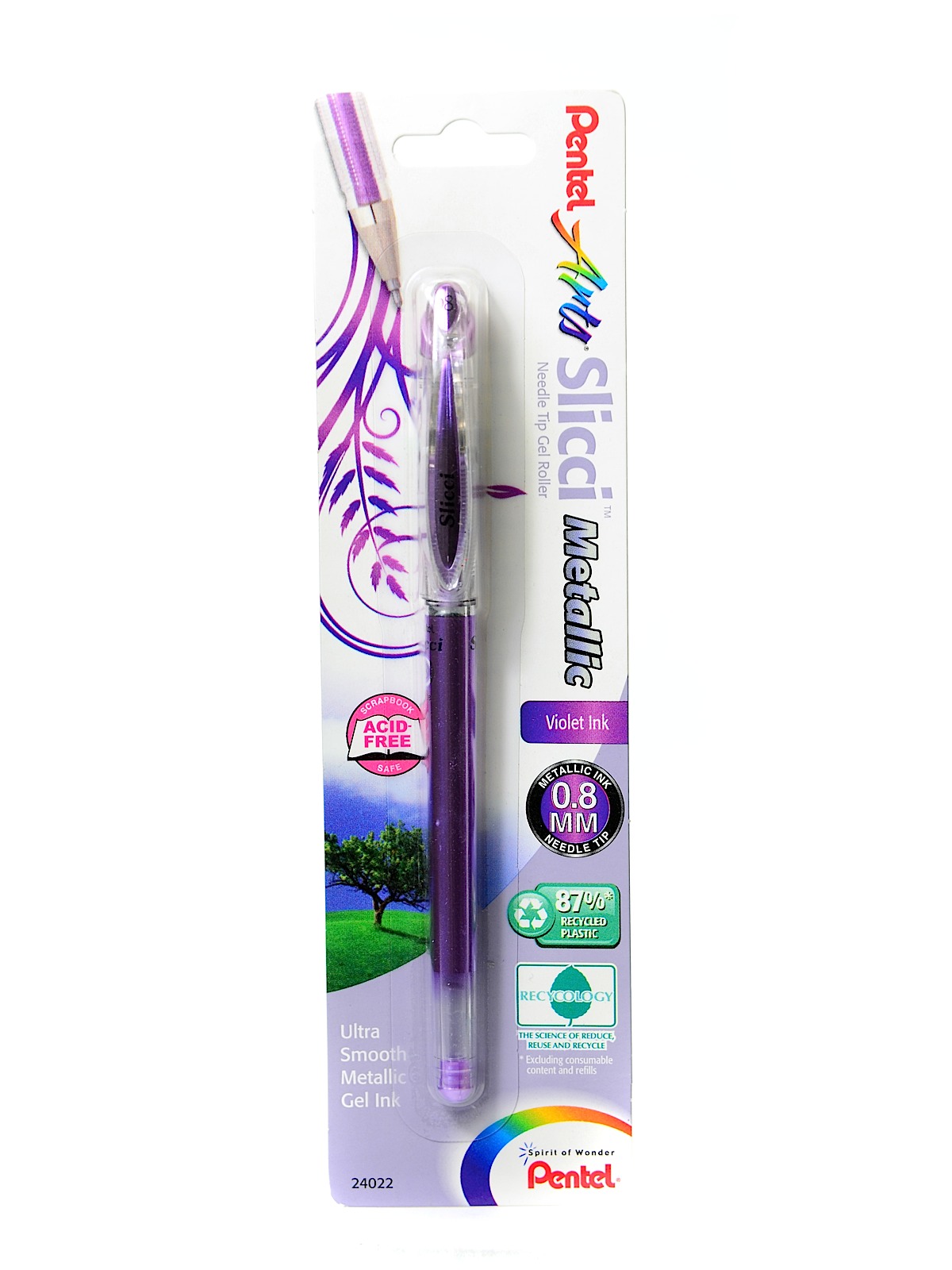Slicci Extra Fine Metallic Gel Pens metallic violet each