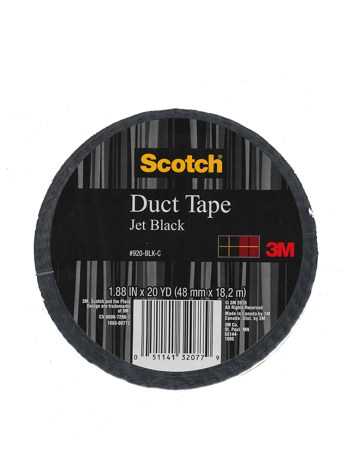 Colored Duct Tape black 1.88 in. x 20 yd. roll 920-BLK-C