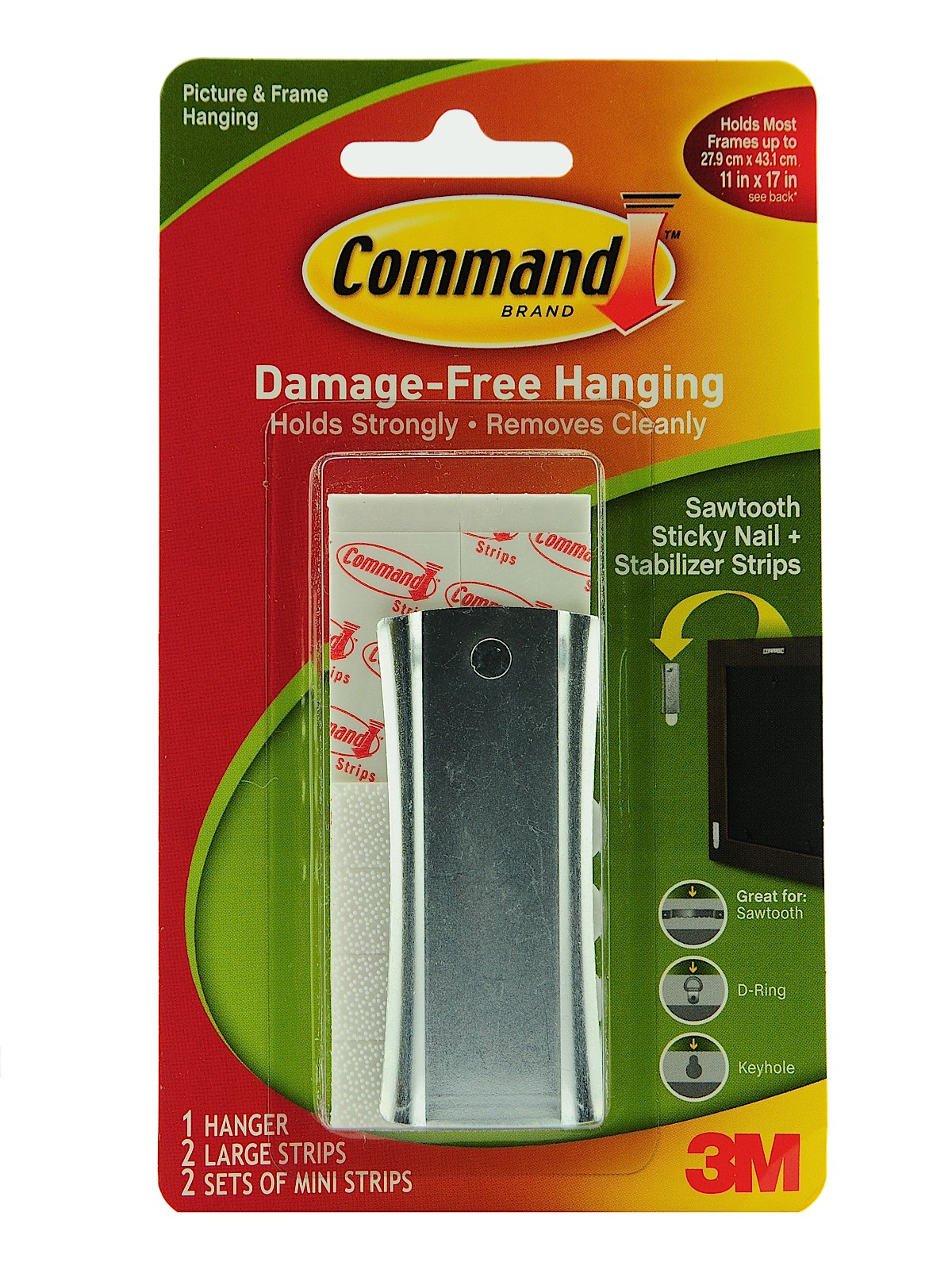 Command Sticky Nail Sawtooth Hanger Each 17047-ES