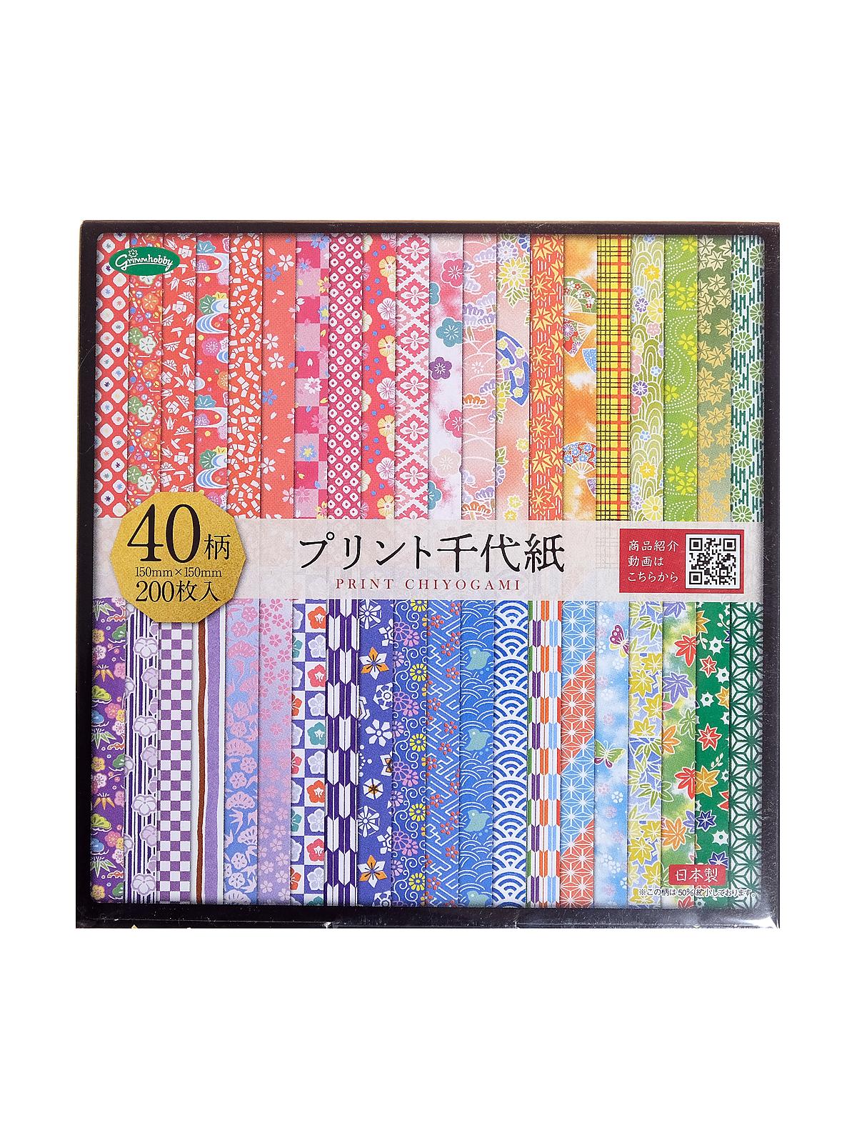 Origami Paper 5.875 in. x 5.875 in. Chiyogami 200 sheets