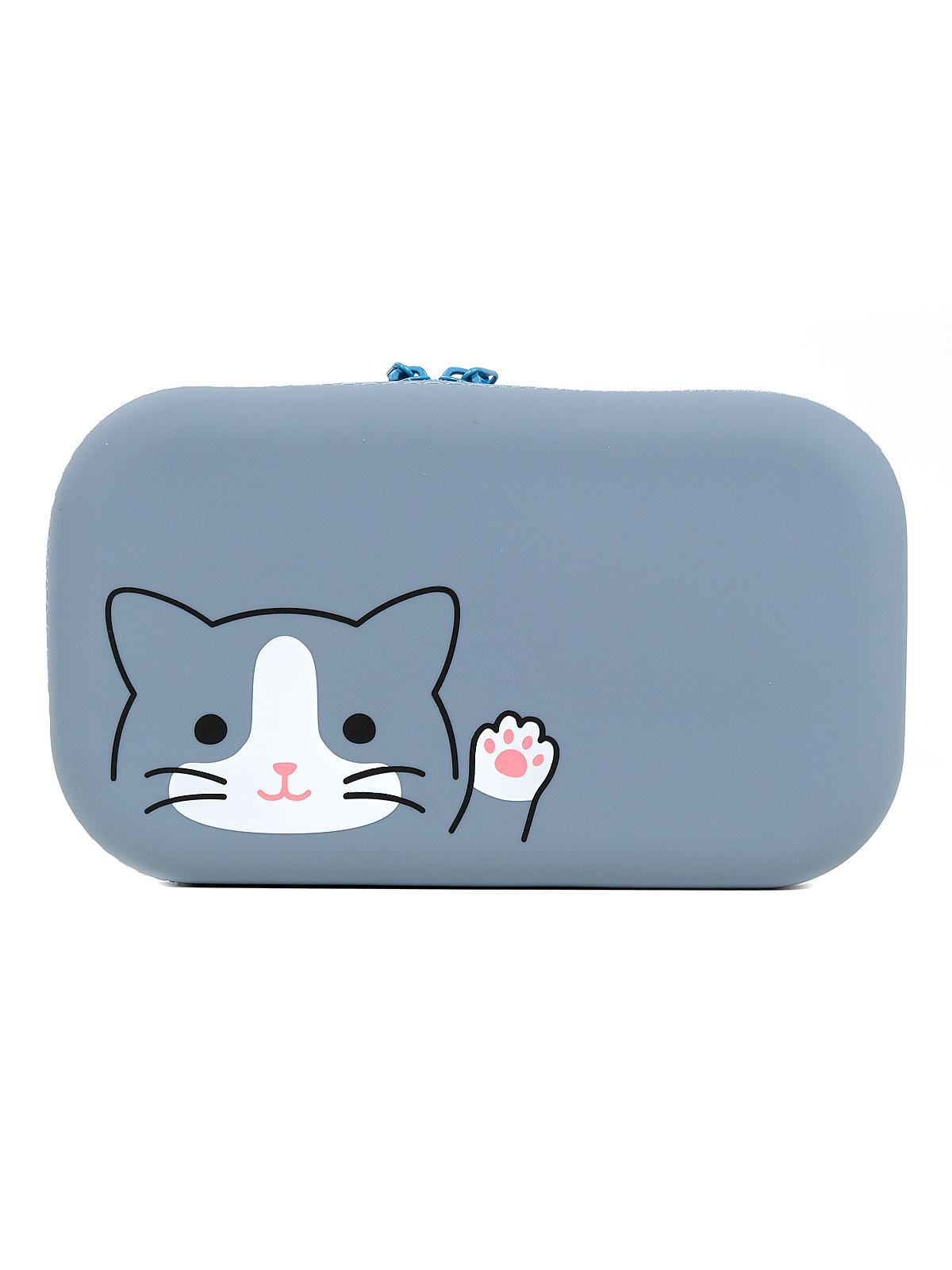 Zipper Pouches gray cat