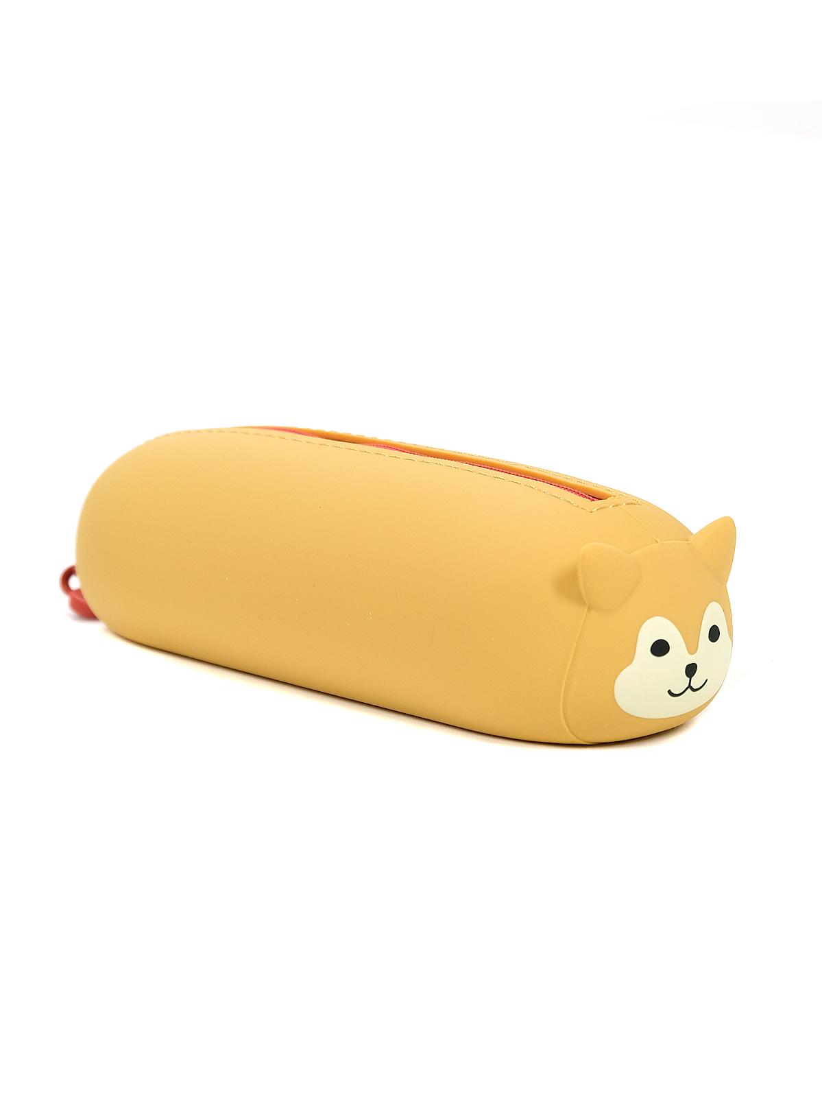 Lying Down Zipper Pouches Shiba Dog