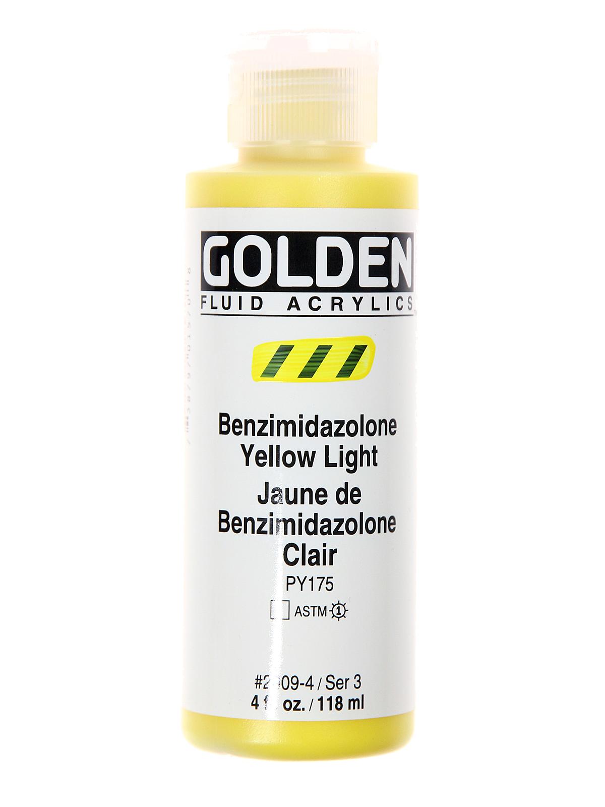 Fluid Acrylics Benzimidazolone Yellow Light 4 Oz.