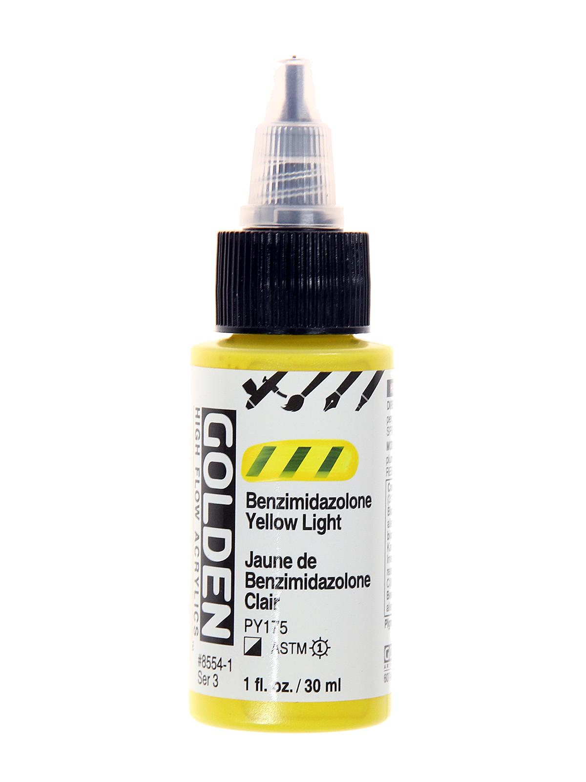 High Flow Acrylics benzimidazolone yellow light 1 oz.
