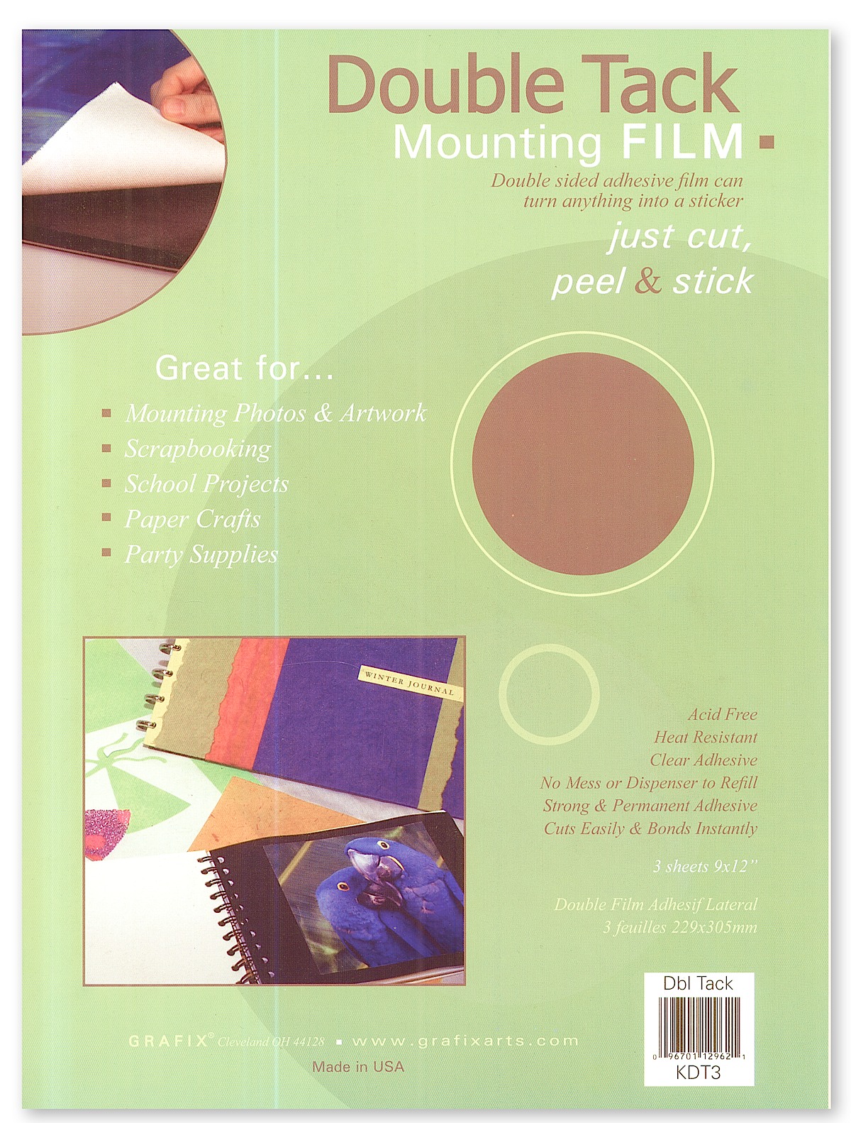 Double Sided Adhesive Sheets Strong Sticky Paper /& Transfer Tape