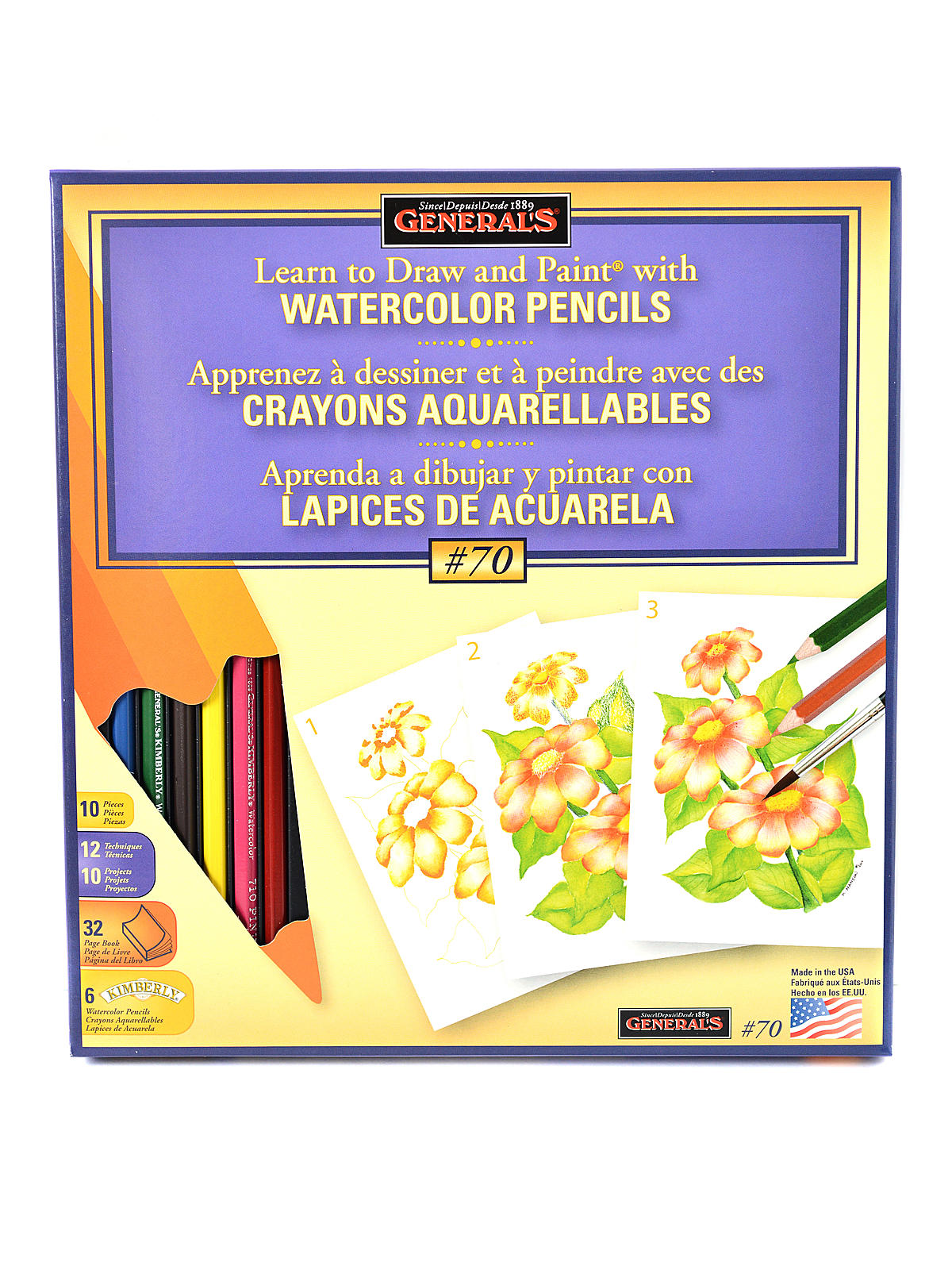 Learn Watercolor Pencil Techniques Now! Kit #70