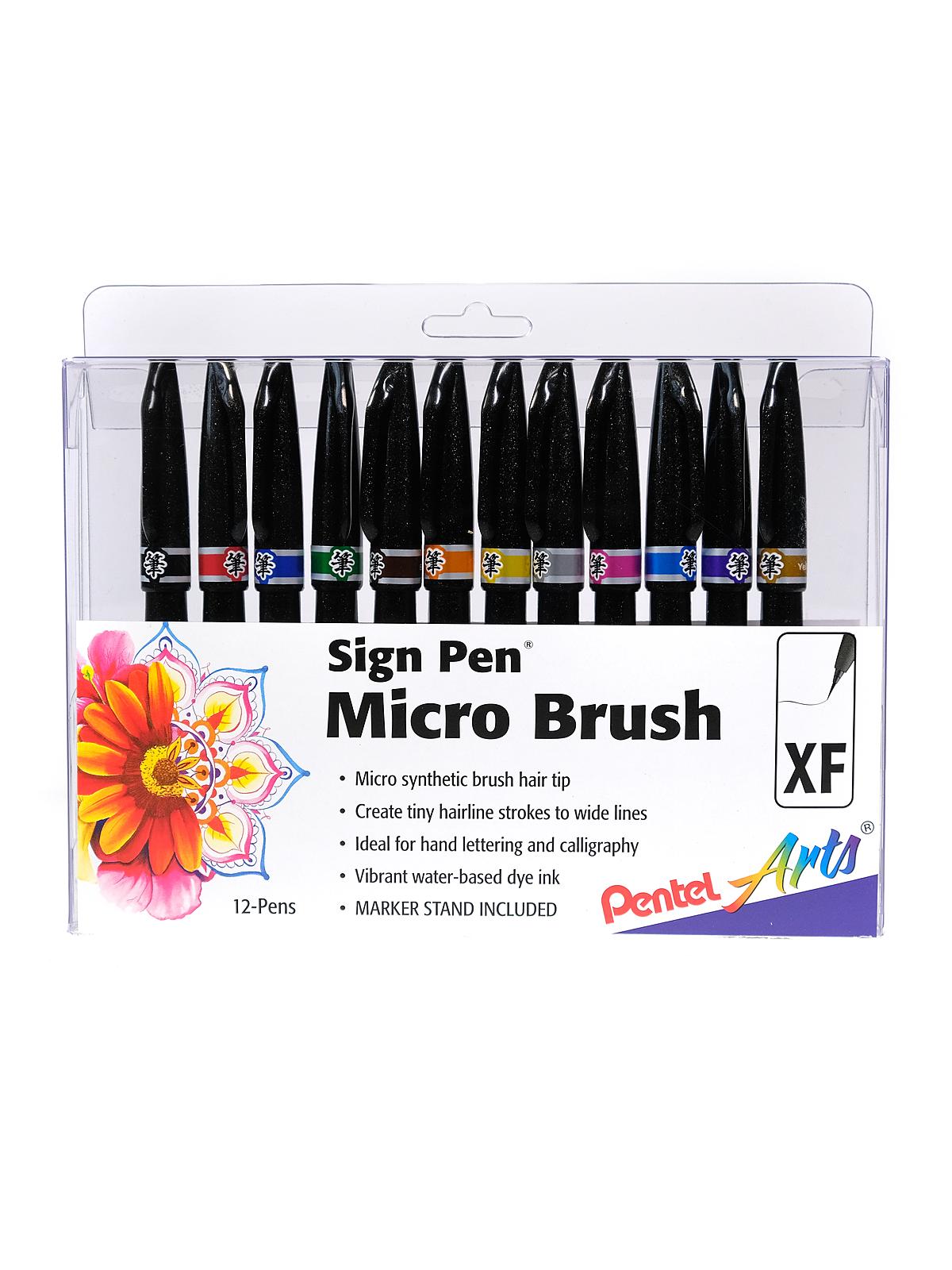 Pentel - Arts Sign Pen Micro Brush Set