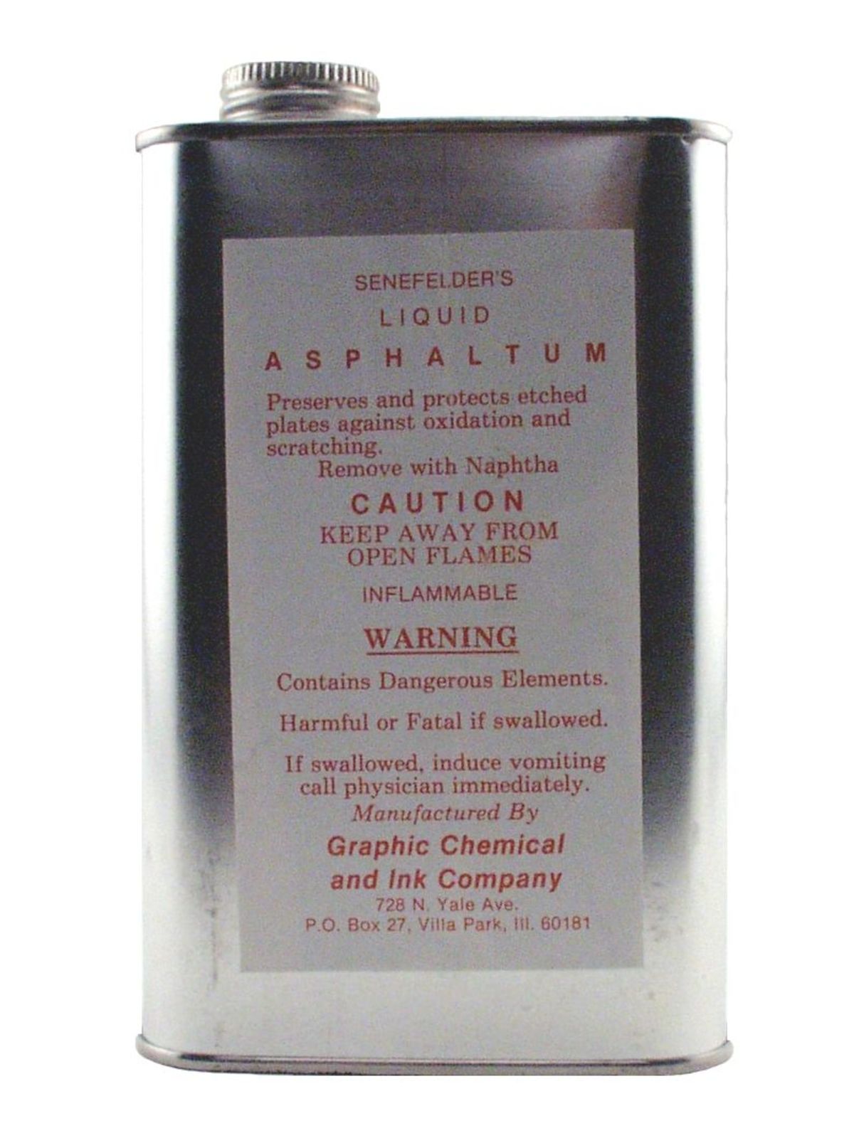 Graphic Chemical - Senefelder's Liquid Asphaltum