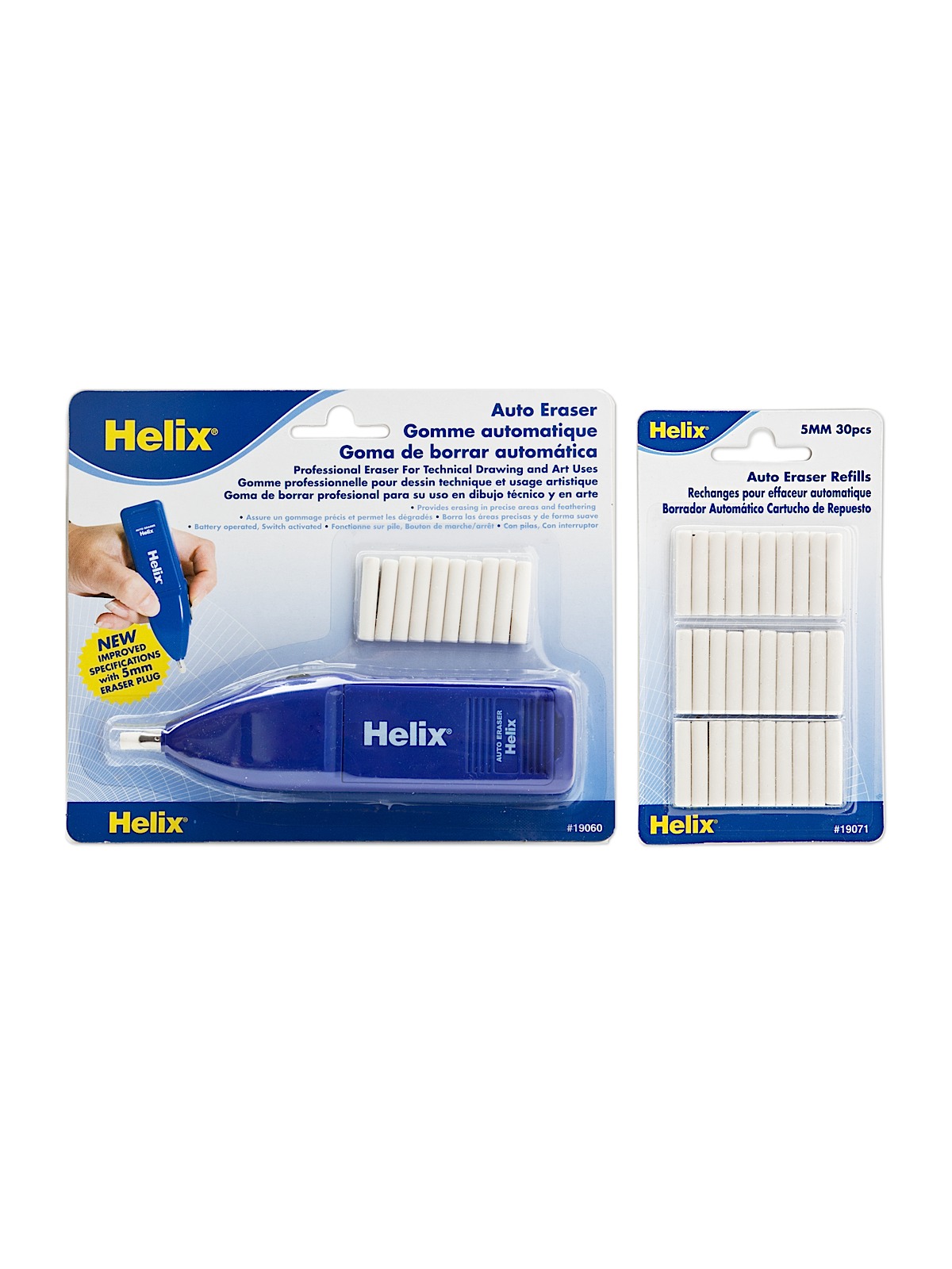 Helix Eraser Refills for Retractable Eraser