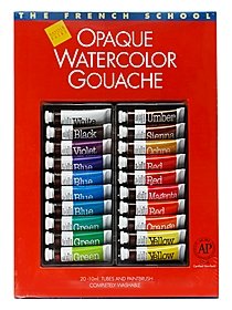 The French School Opaque Watercolor Gouache Tube Sets