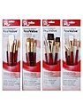Real Value Series Red Short Handled Brush Sets