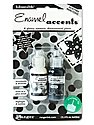 Enamel Accents black and white pack of 2