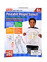 Posable People Stencil
