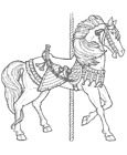 Coloring Page from: Carousel Animals Coloring Book