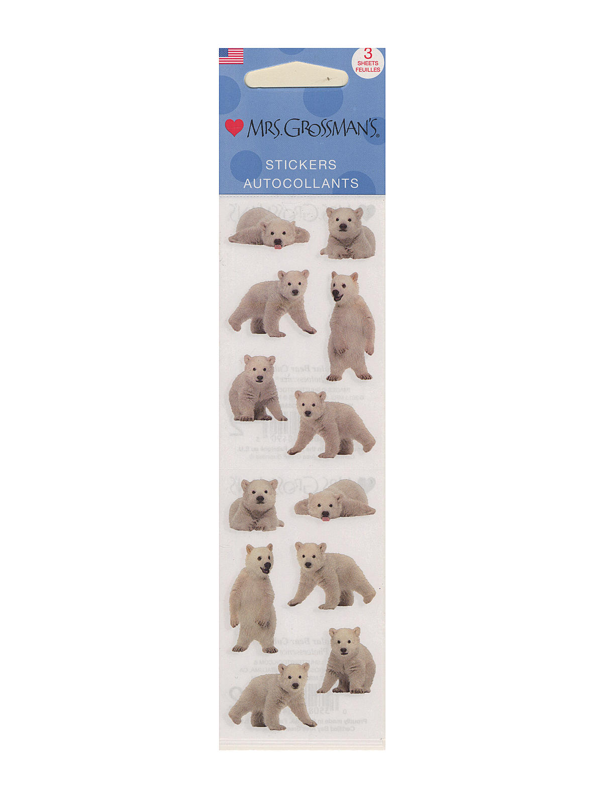 Hummingbirds Stickers by Mrs Grossman/'s 3 sheets per pack 2/" x 6 1//2/" 04473