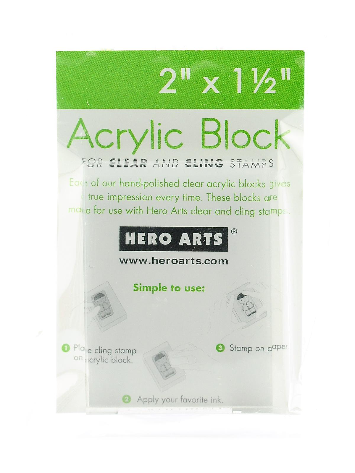 Small CL082 Hero Arts Trio Acrylic Blocks Set of 3