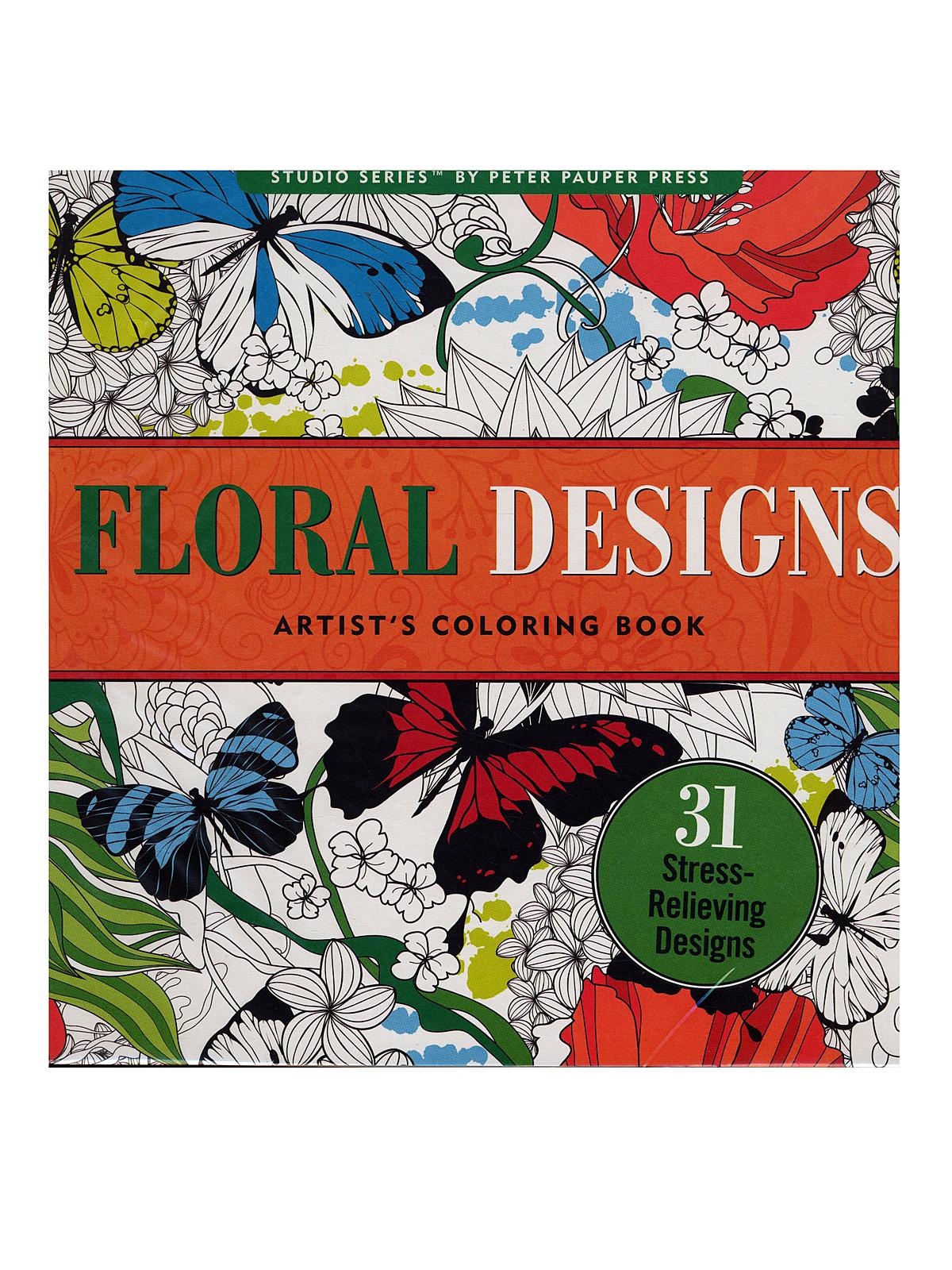 Peter Pauper - Artist's Coloring Books - Floral Designs