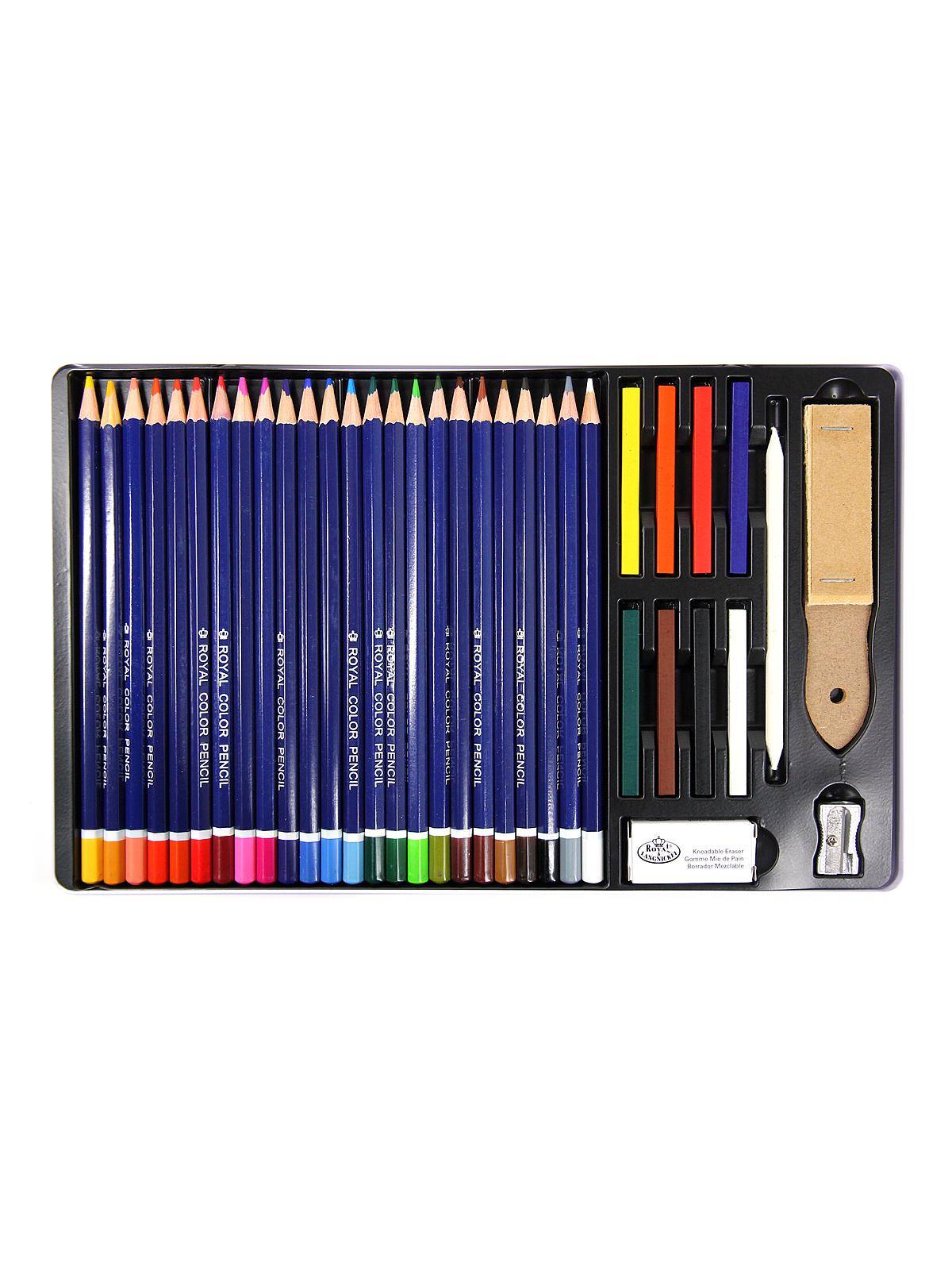 Royal Langnickel Colored Pencil Drawing Set MisterArt.com
