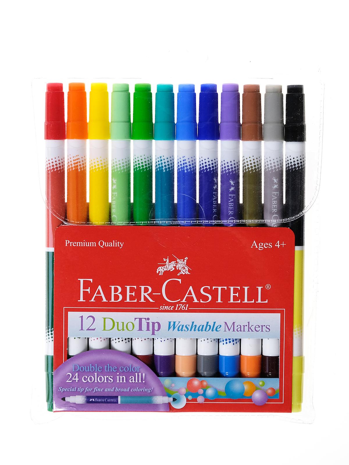 24 DuoTip Washable Markers Faber-Castell FC153024