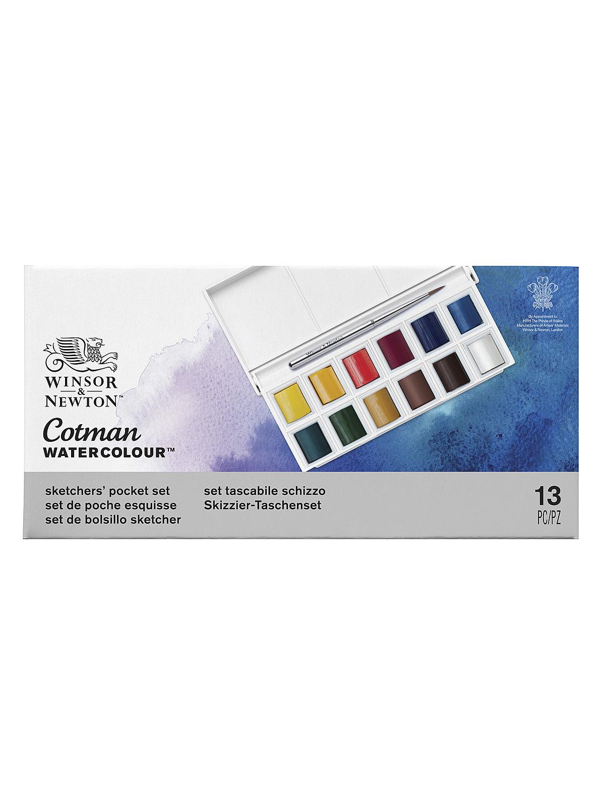 Cotman Water Colour Sketchers' Pocket Box set of 12