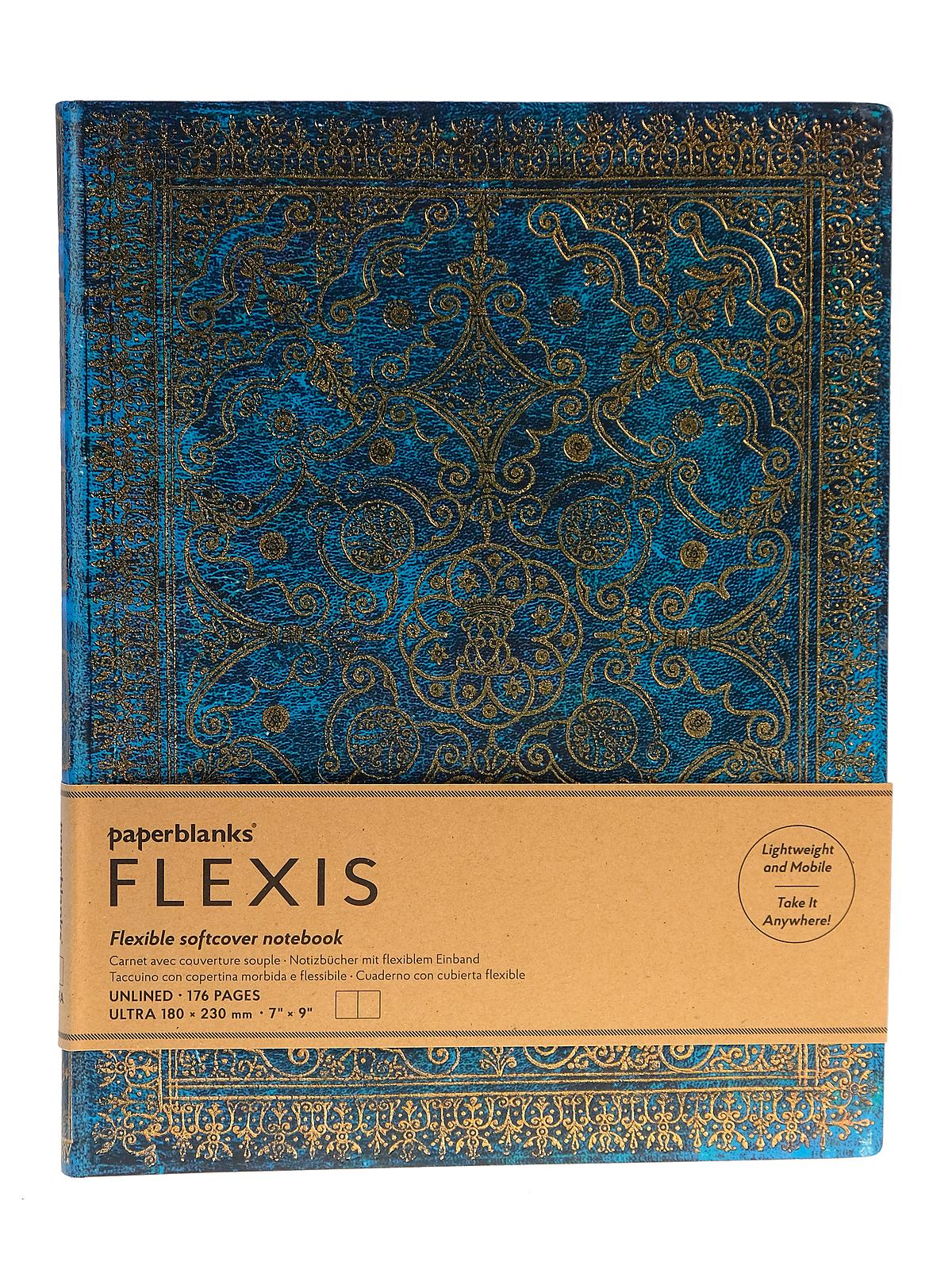 Non ligné 180 × 230 mm Ultra Paperblanks Carnets Flexis à Couverture Souple Ocre